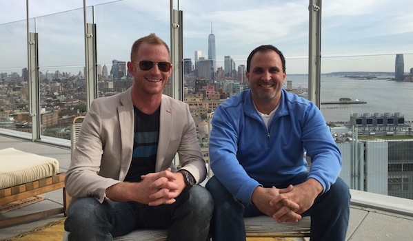 IT entrepreneur and tech startup advisor Tim Brewer (l) and me somewhere in Manhattan yesterday.