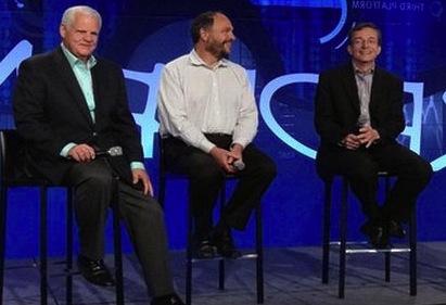 EMC CEO Joe Tucci, former Pivotal CEO Paul Maritz and VMware CEO Pat Gelsinger.