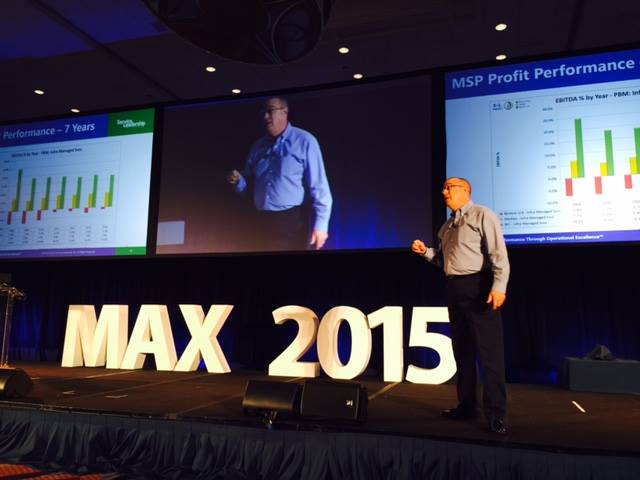 Service Leadership Inc. CEO Paul Dippell at LogicNow's Max Conference.