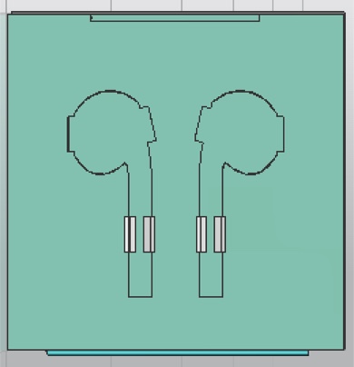 Apple Earbud Precise Cutouts & Tabs for Positioning