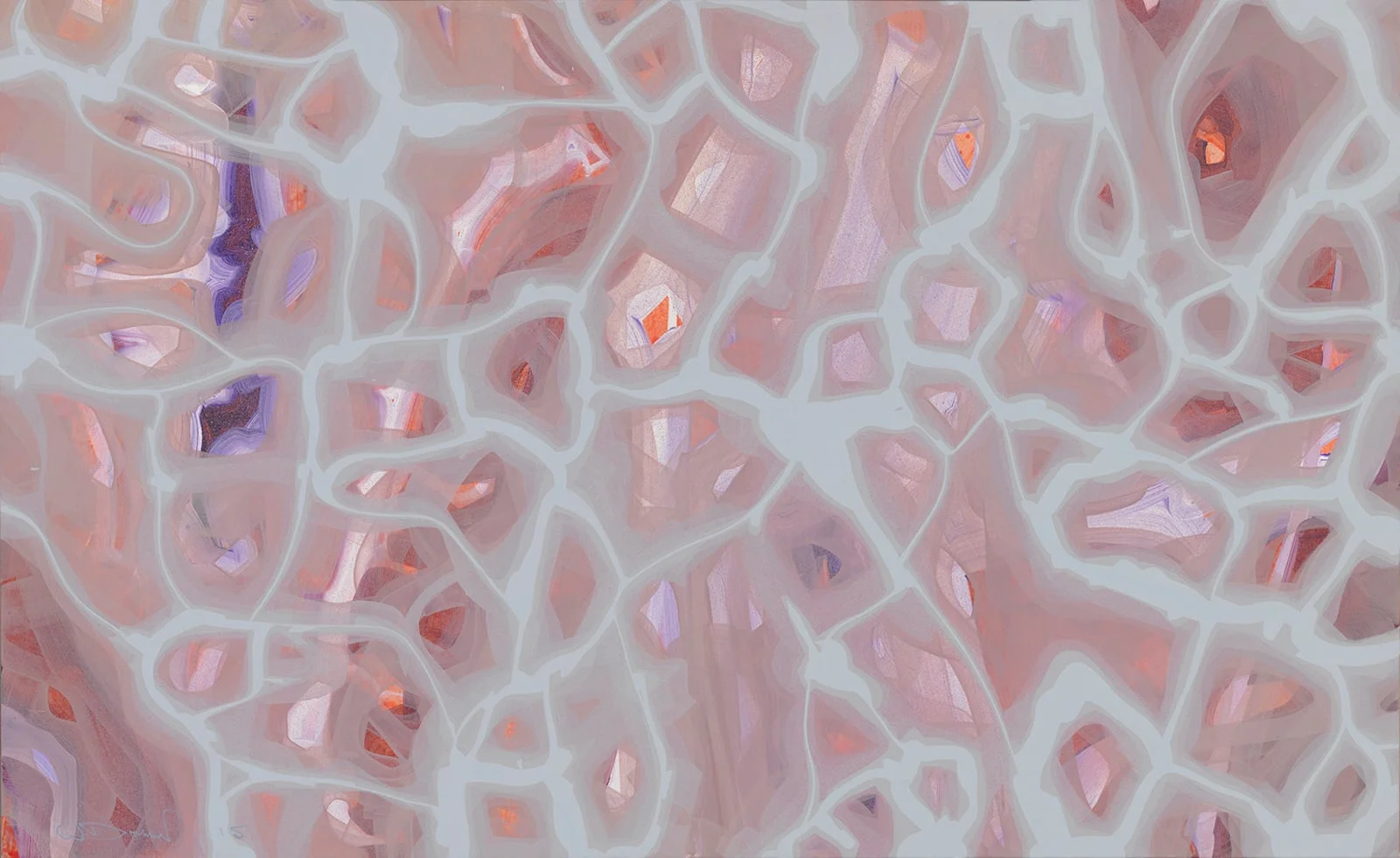 Interlocking (dove grey and tan)