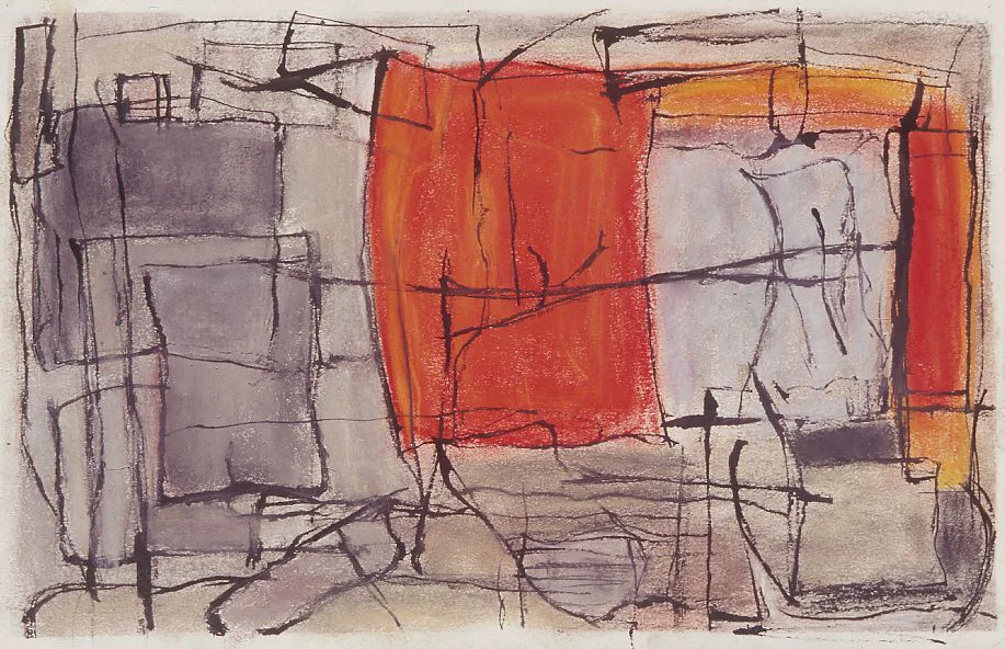 Line Drawing with Orange