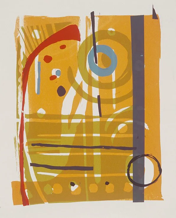 Screen Print in Orange 1