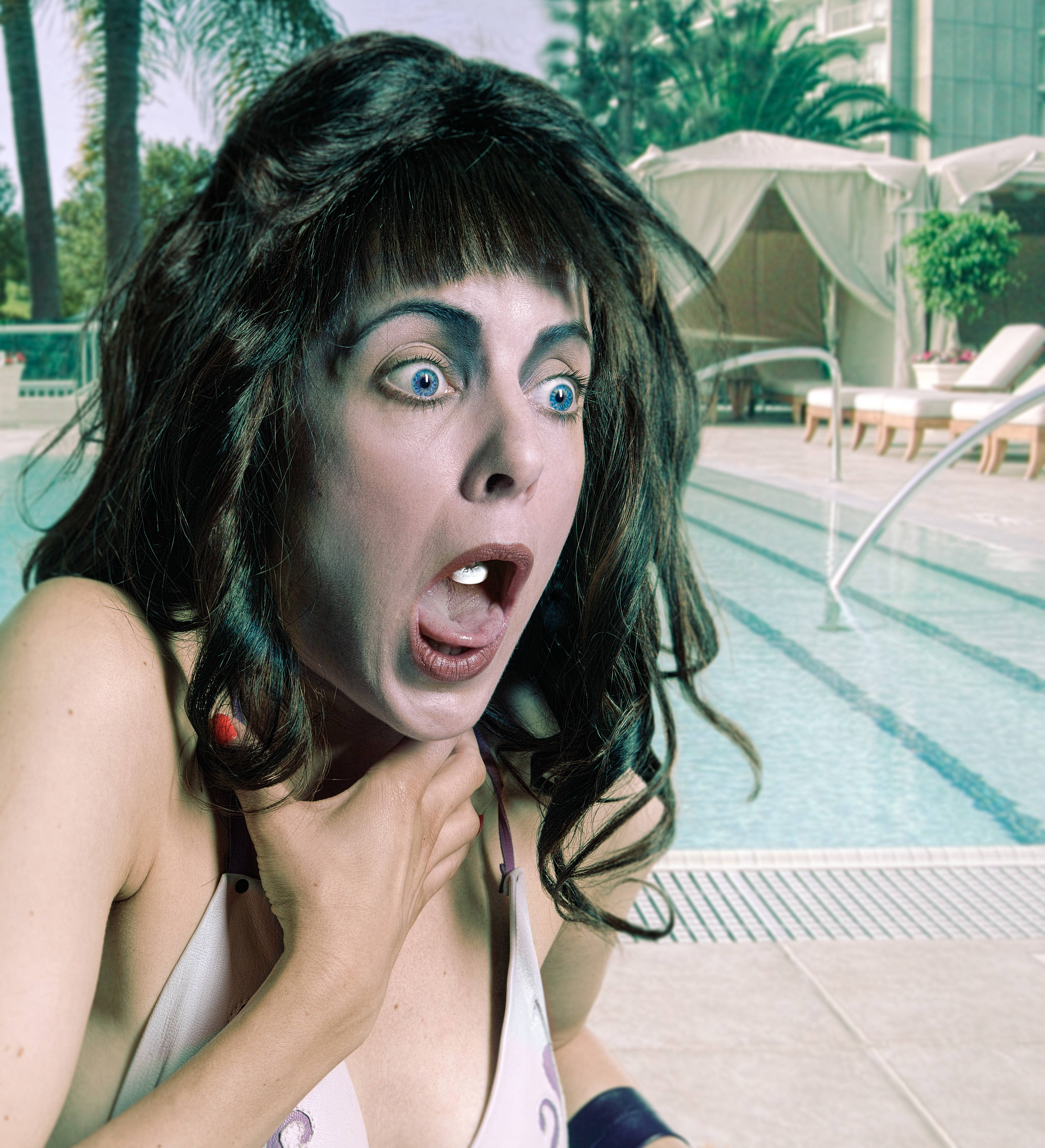 Ironic Death #2 —Choking on a Life Saver 2006, Digitally Manipulated Image. Signed Limited Edition of 20 ORDER OR INQUIRE