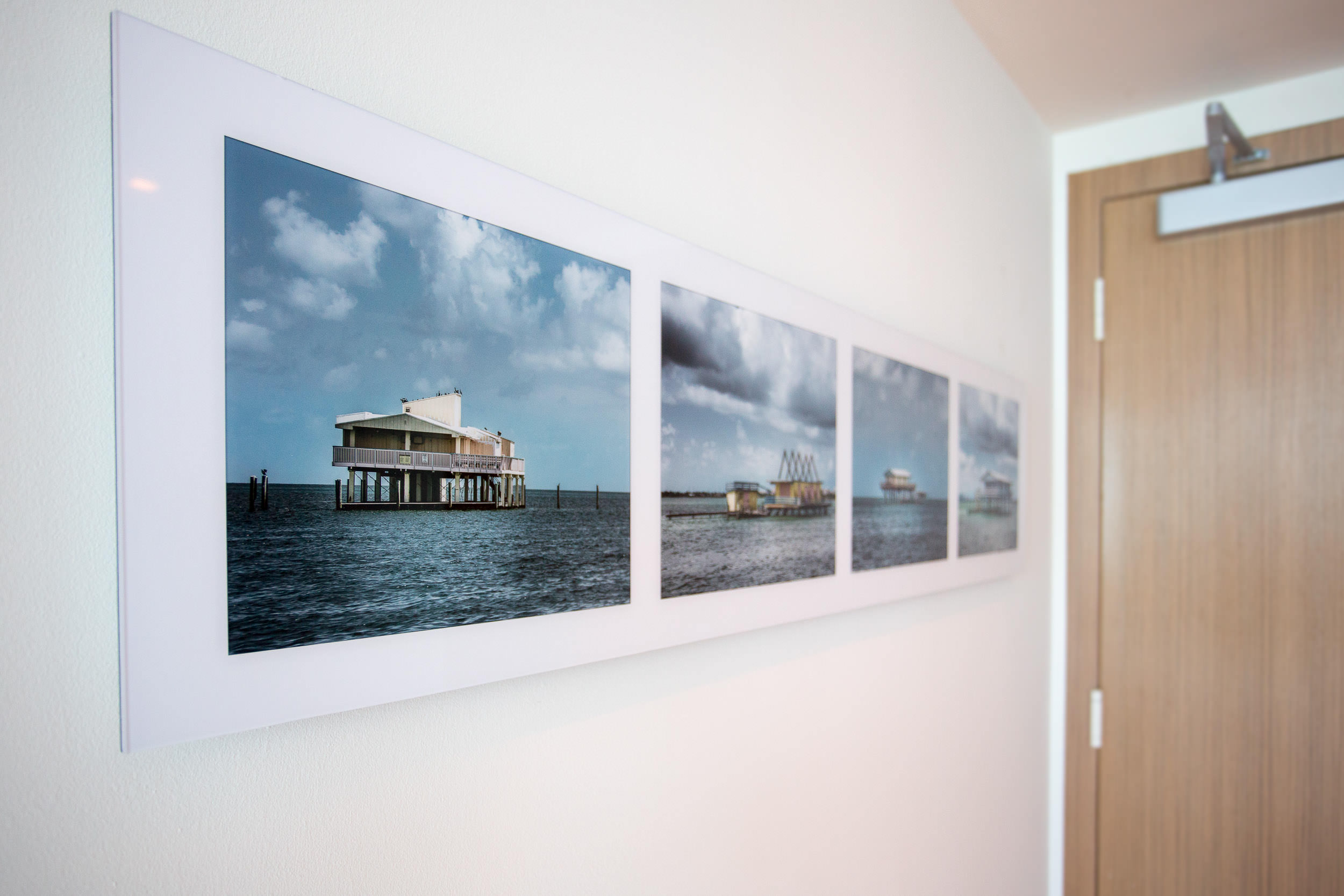 Stiltsville Diptych Four Residential Installation Non-glare Acrylic mount. Signed Limited Edition of 20 ORDER OR INQUIRE