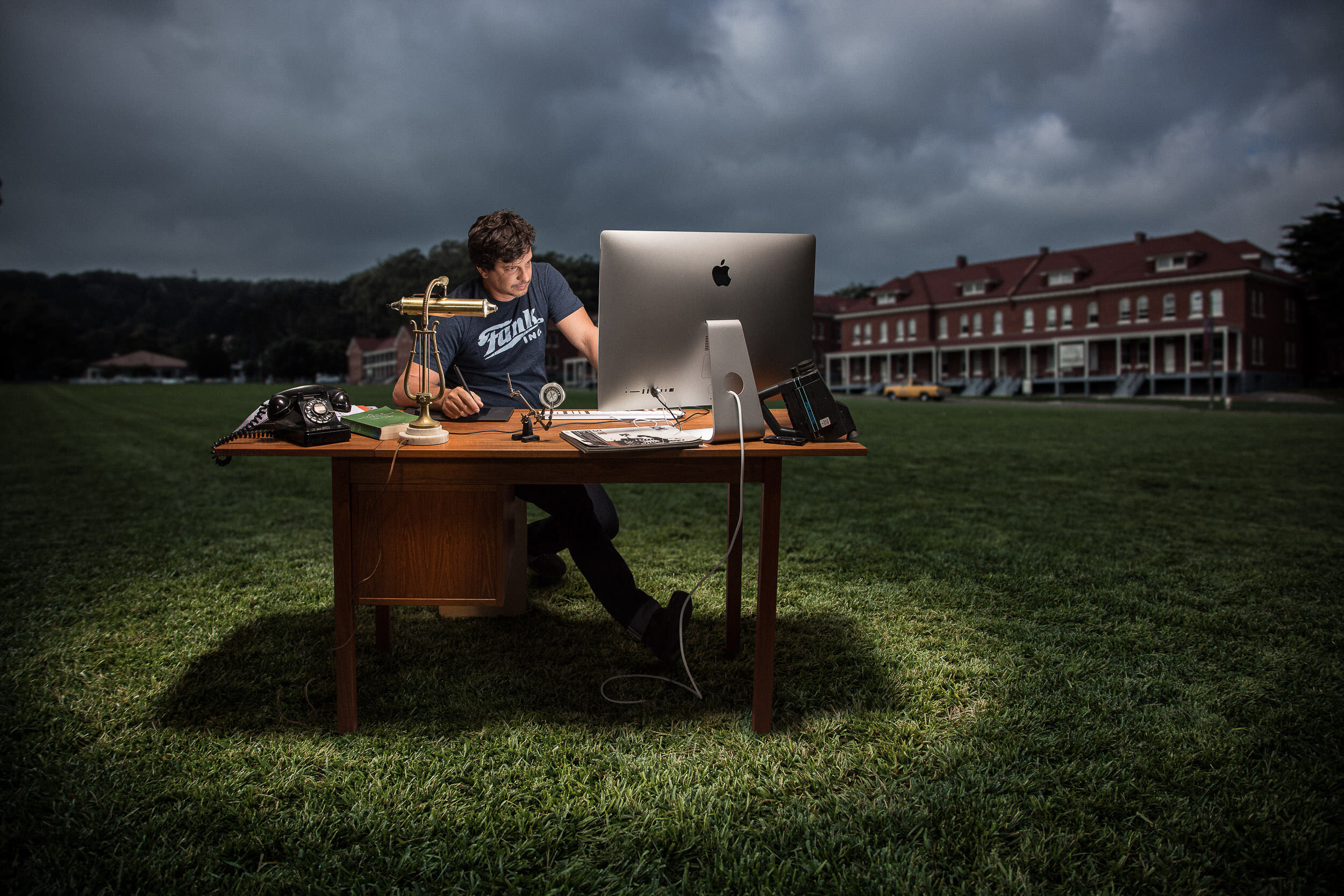 Film Editor and Founder of Pixel Power Post, Pablo Piriz. Captured in the wilds of the Presidio, SF.