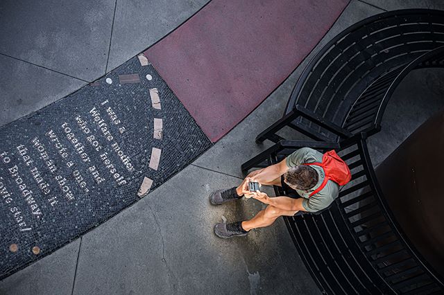 &ldquo;Lost in the Wild&rdquo; &mdash; Feeling distanced from the herd, this subject clutches his communication device and waits for a reassuring sign.
.

From Nick Koudis &mdash; &ldquo;Street Safari &mdash; Humans in the Wild&rdquo; #photoseries
.
