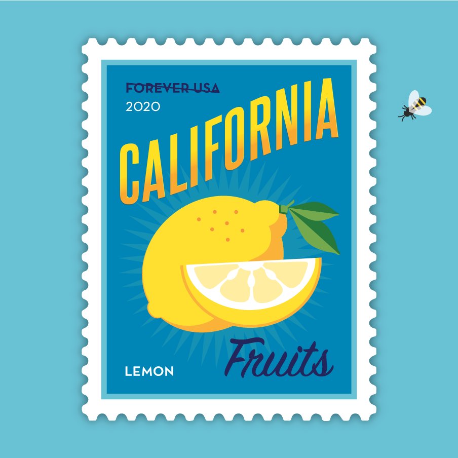 Custom Stamp - Lemon or Apple Pie - Local Family Farm - Logo Stamp