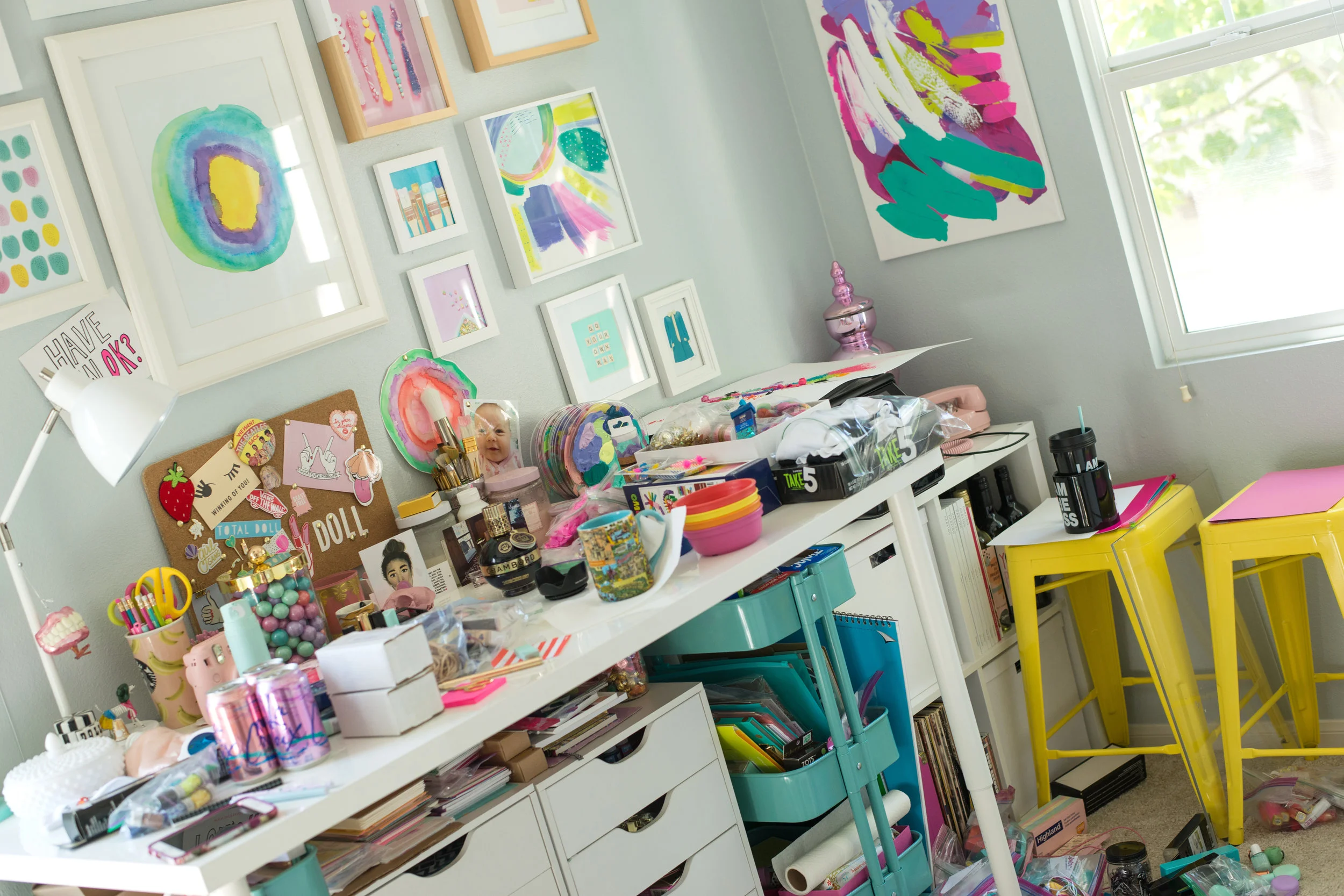 My studio BEFORE the makeover...