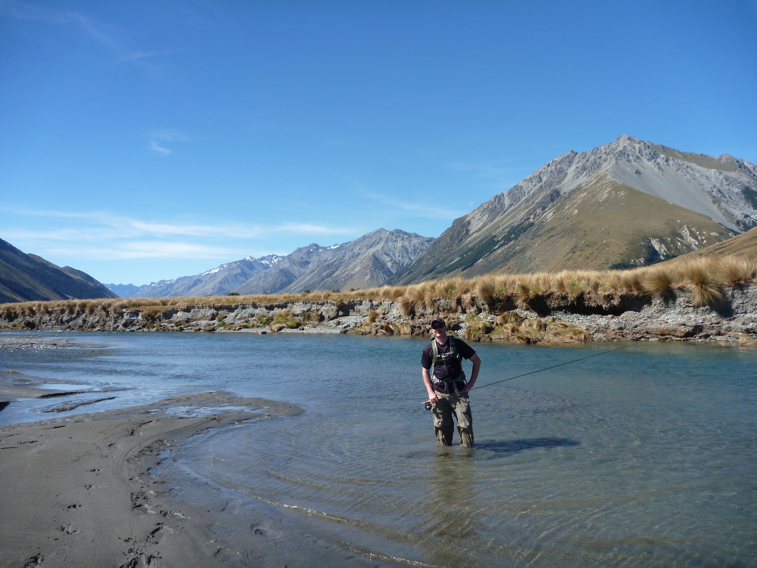 New Zealand trout fishing in the Mckenzie region
