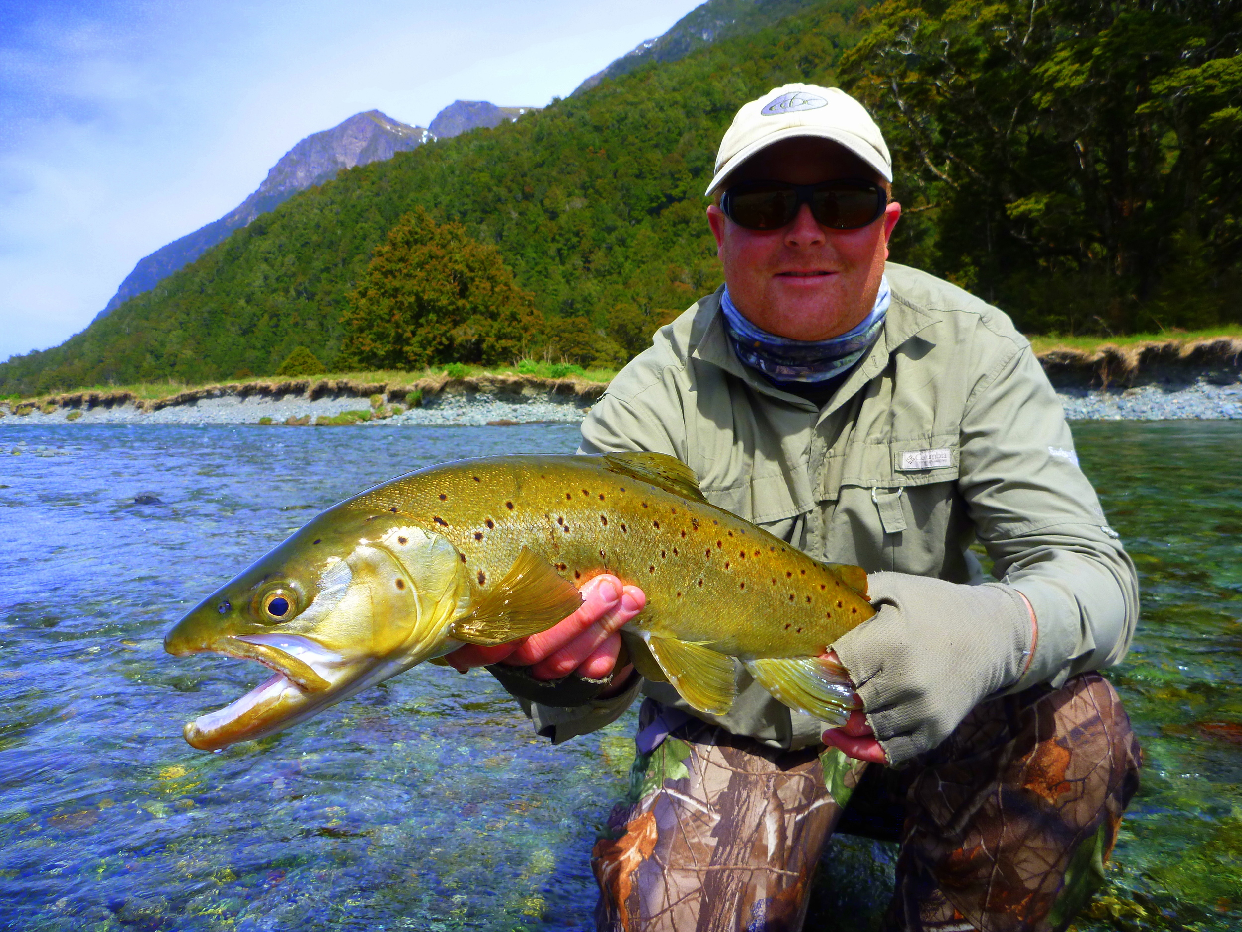 Trophy brown trout from the Eglington river.