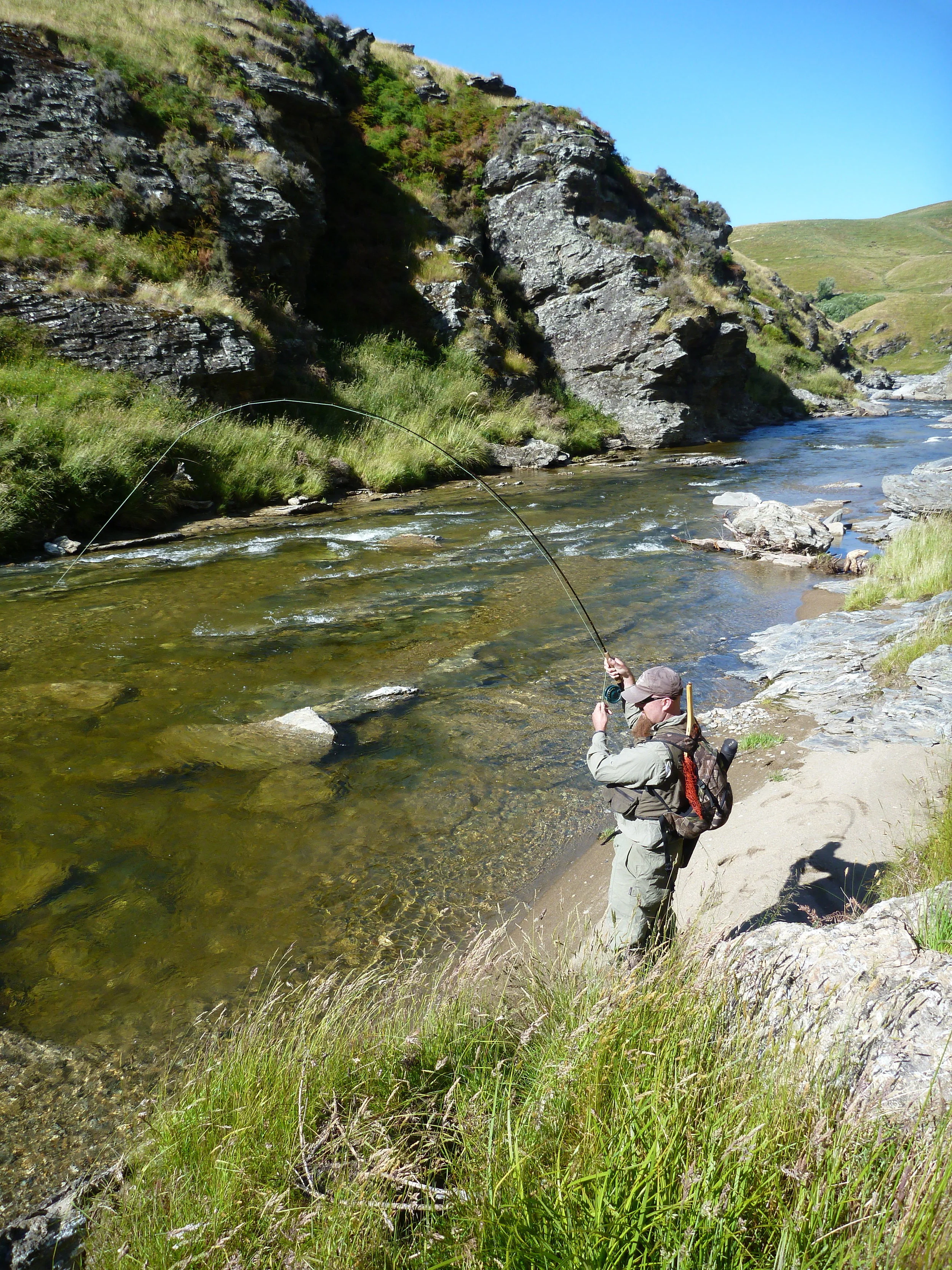 New Zealand trout fishing for brown trout