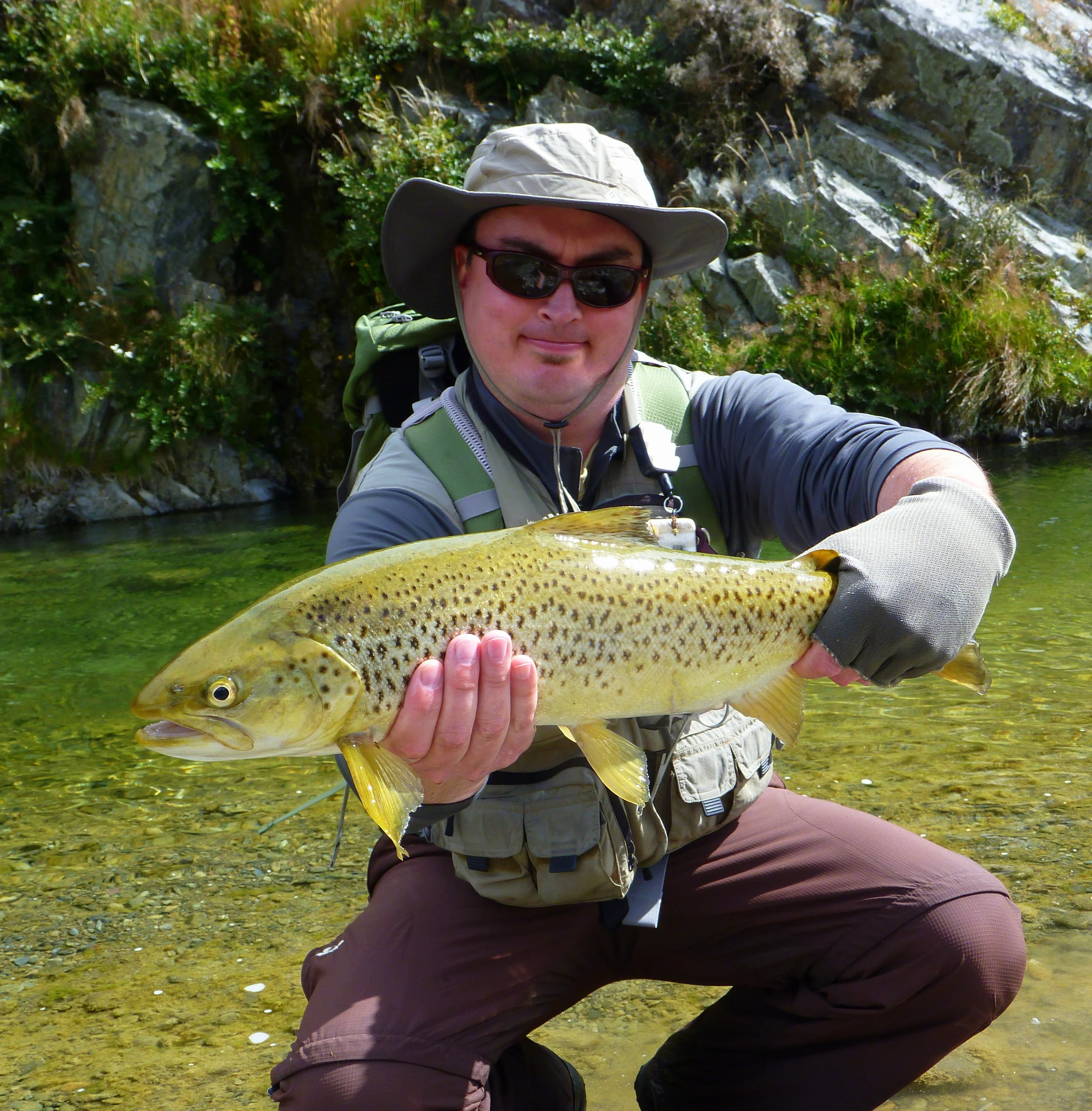 New Zealand trout fishing with professional guide Paul Macandrew