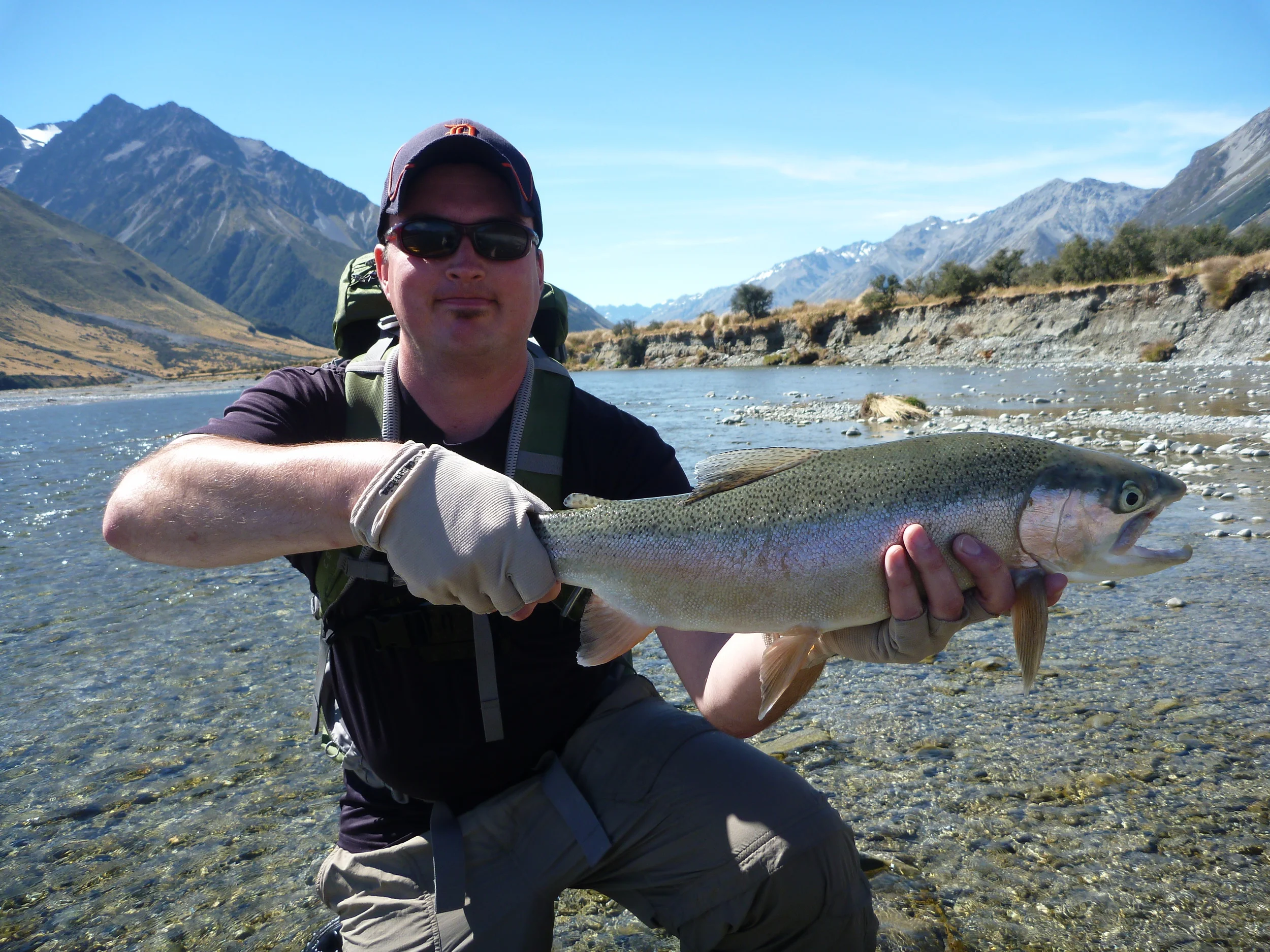 Tophy rainbow trout in New Zealand