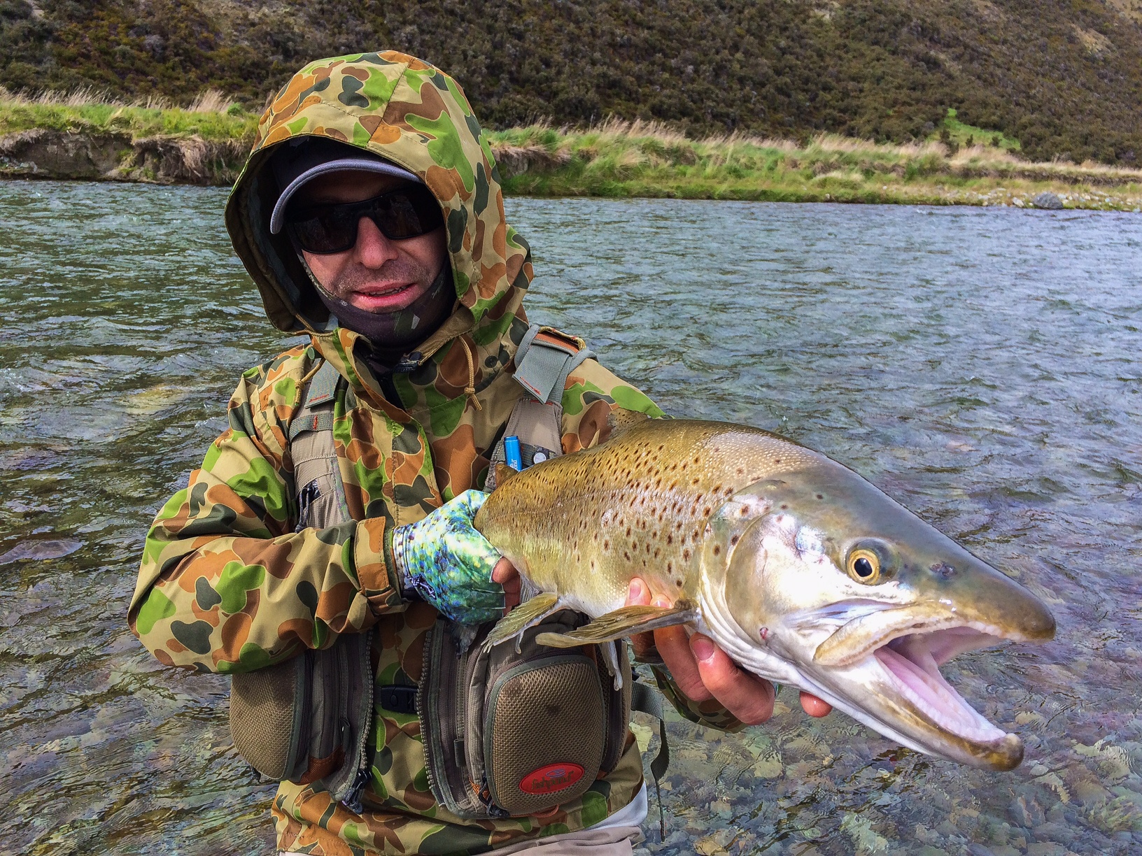 Fly fishing the Southland region of New Zealand.