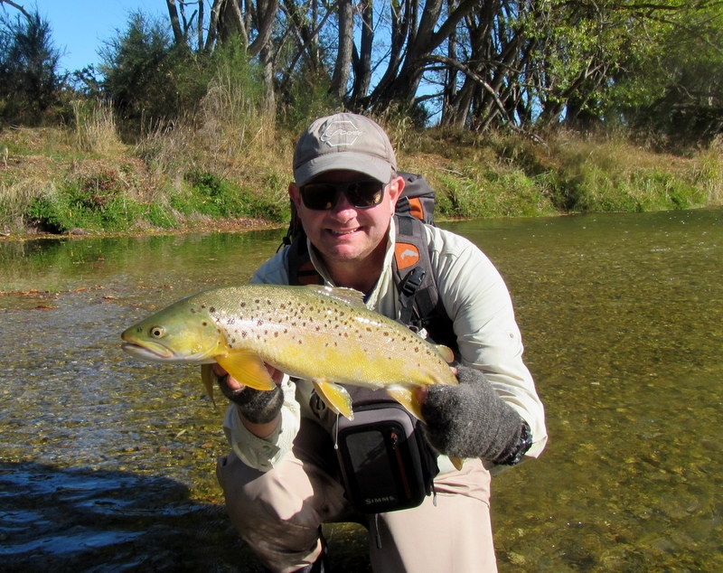 Fly fishing the Southland region for trophy brown trout.