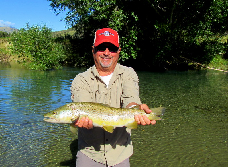 Fly fishing in the Southland region of New Zealand.