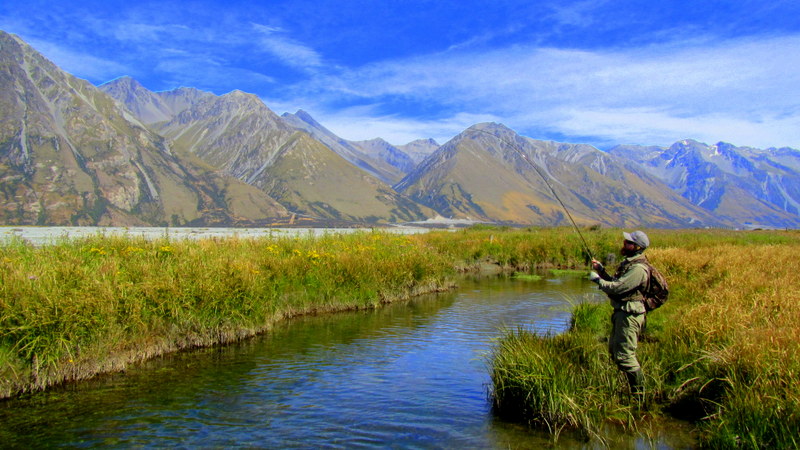 Fly fishing the South Island of New Zealand for trophy Brown and Rainbow trout