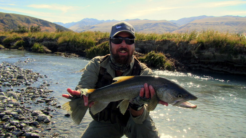 New Zealand trout fishing with Paul Macandrew.