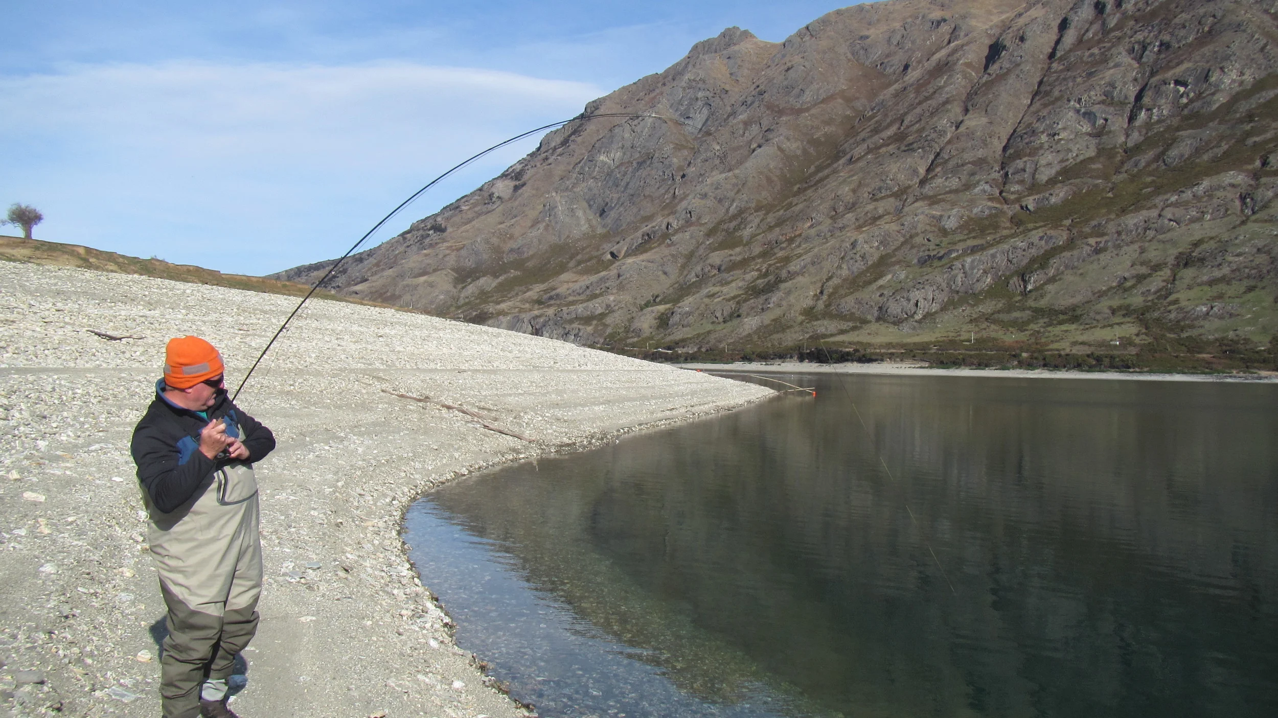Stalking still-water trout in New Zealand.