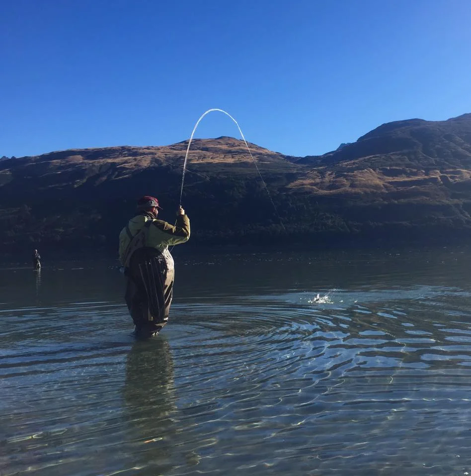 Fly Fishing Lake Hawea.