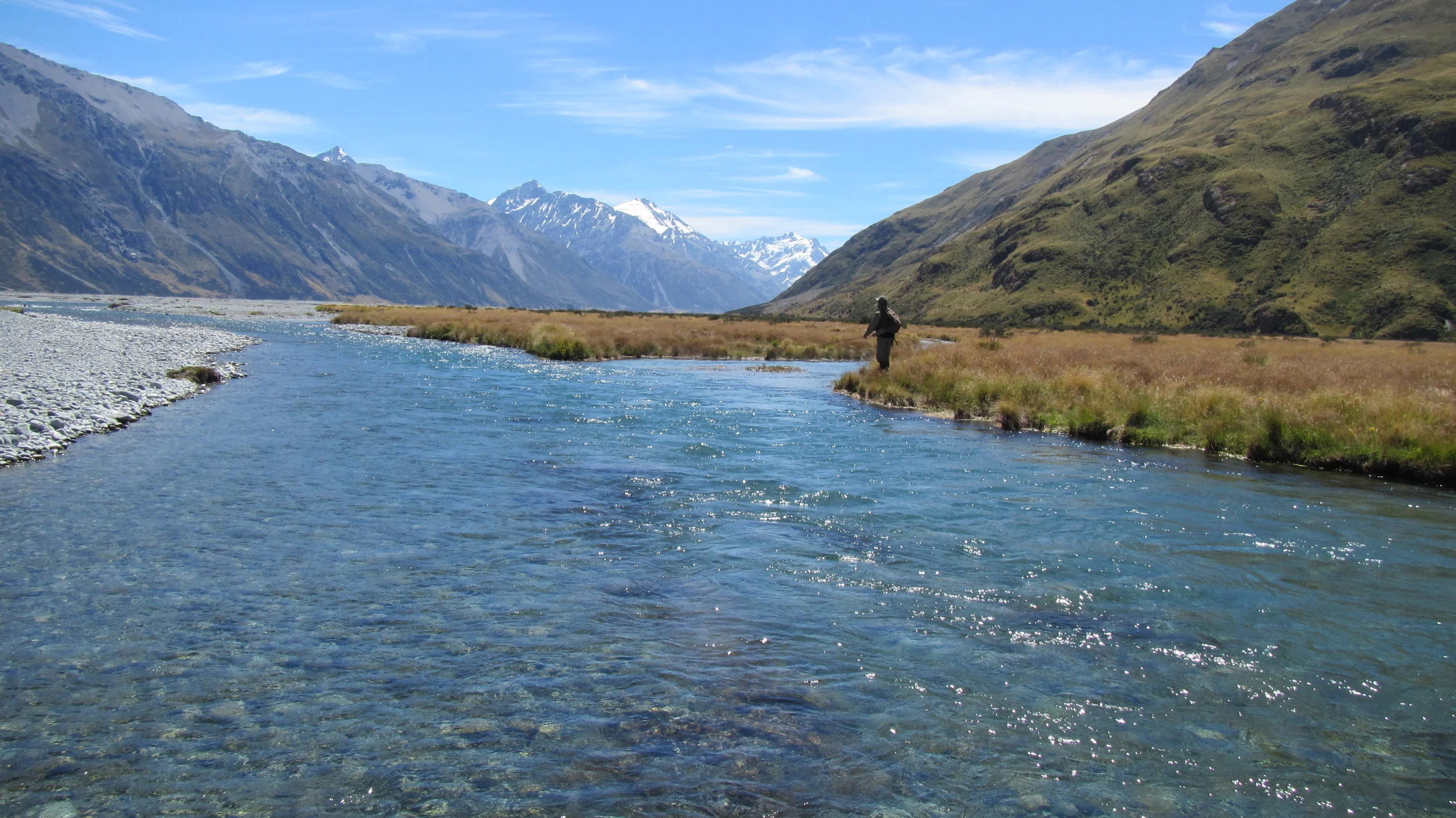 Head water stream at the top of lake Tekapo.JPG