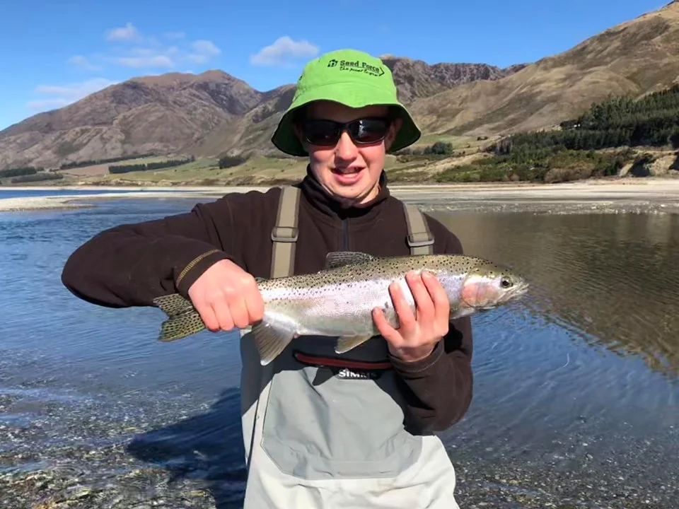 A first on the fly rod for Morris !