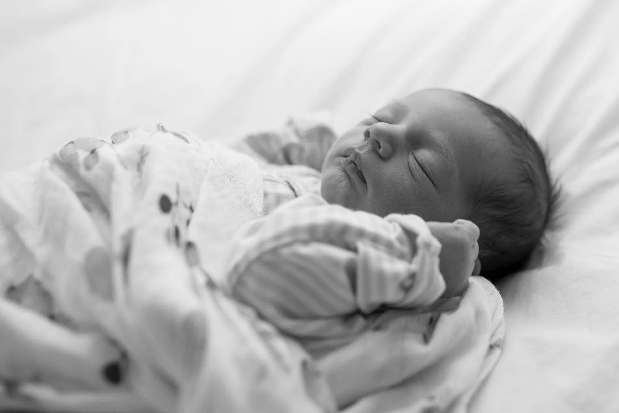 Baby Helen sleeping. Austin baby photographer.