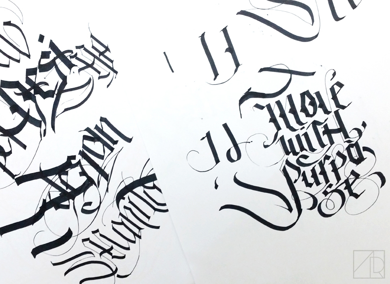 Sketches and drafts.
