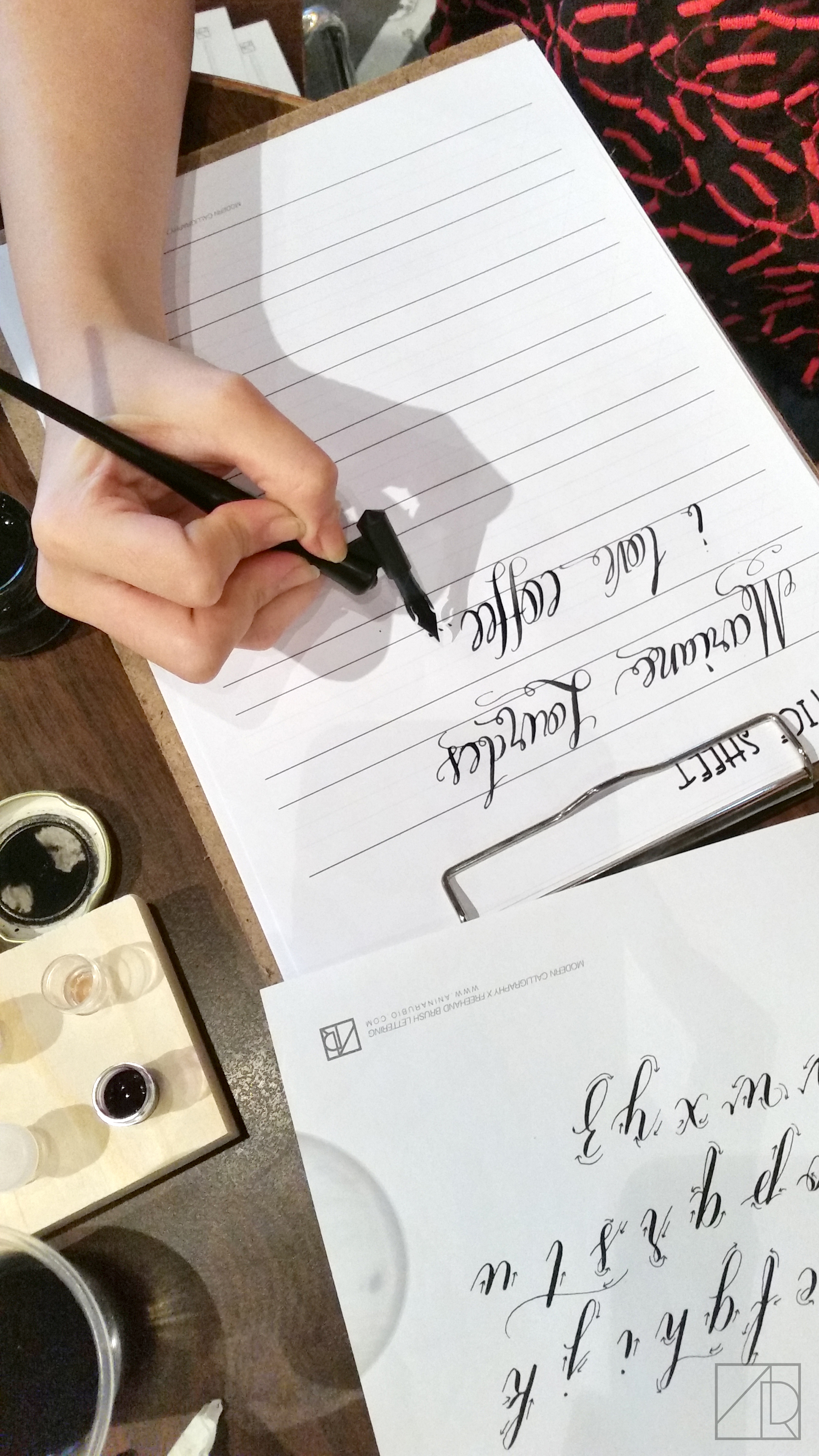 Lovely swirls and flourishes from one of my students.