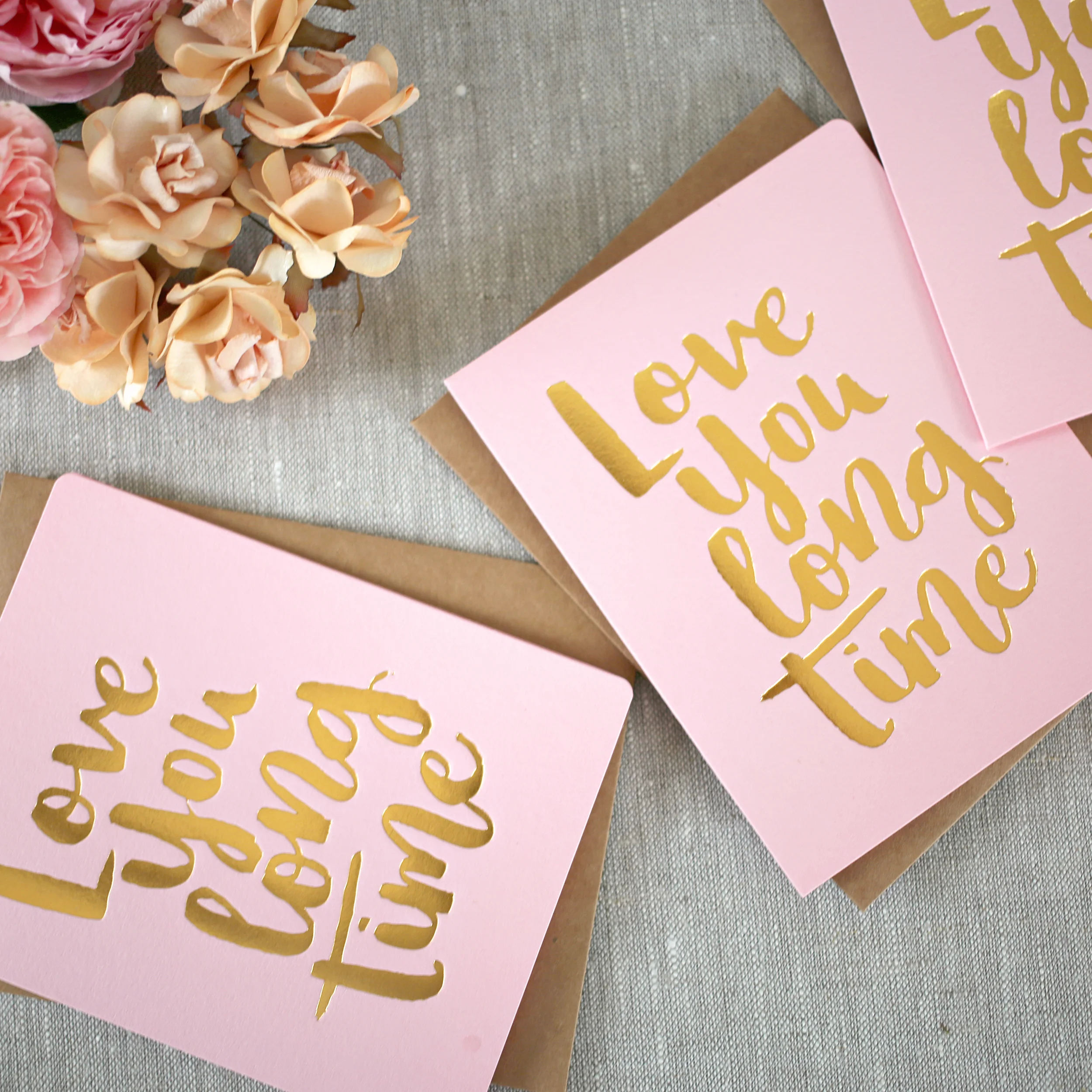 Love You Long Time. Photo from Bespoke Letterpress