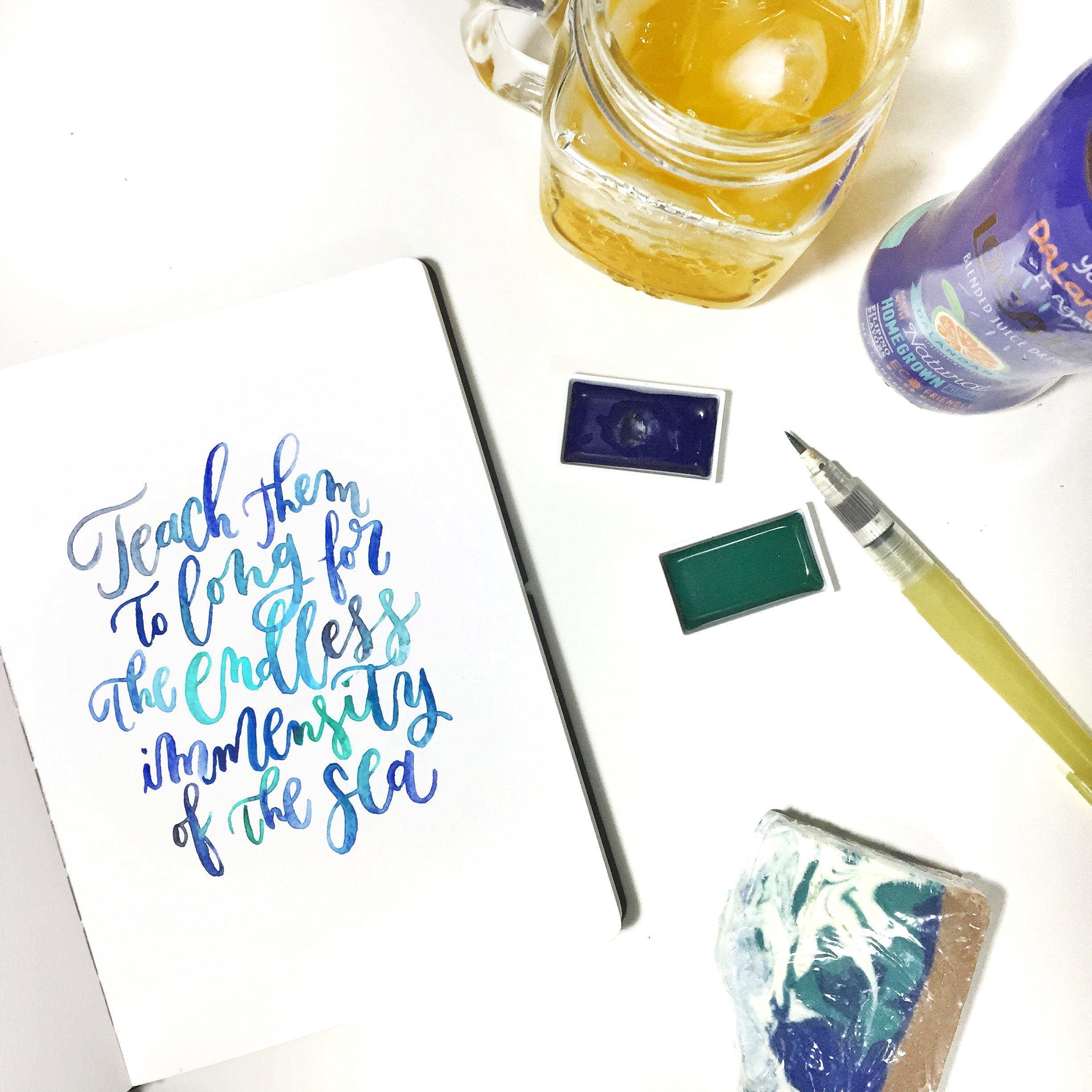 Zig Kuretake Detailer used with watercolor