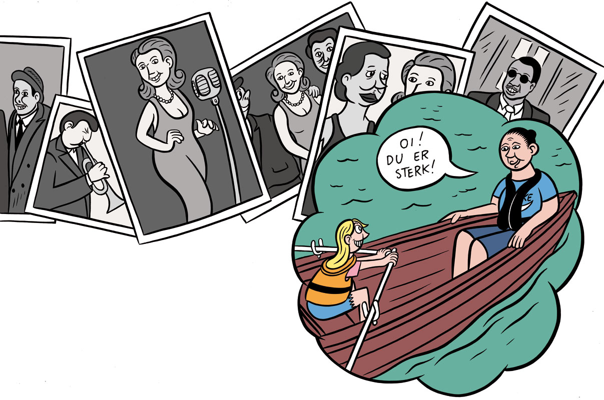 Illustration from the childrens book Lufteturen. Written by Mari Lindbäck.