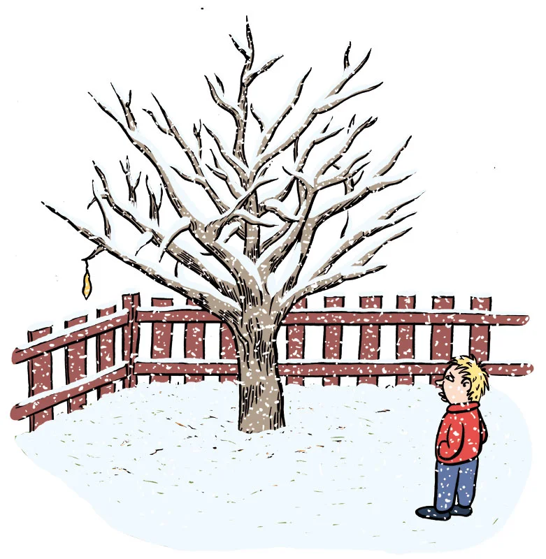 Illustration from the childrens book When Simon Was A Ghost (Da simen var spøkelse). Written by Kjersti Scheen.