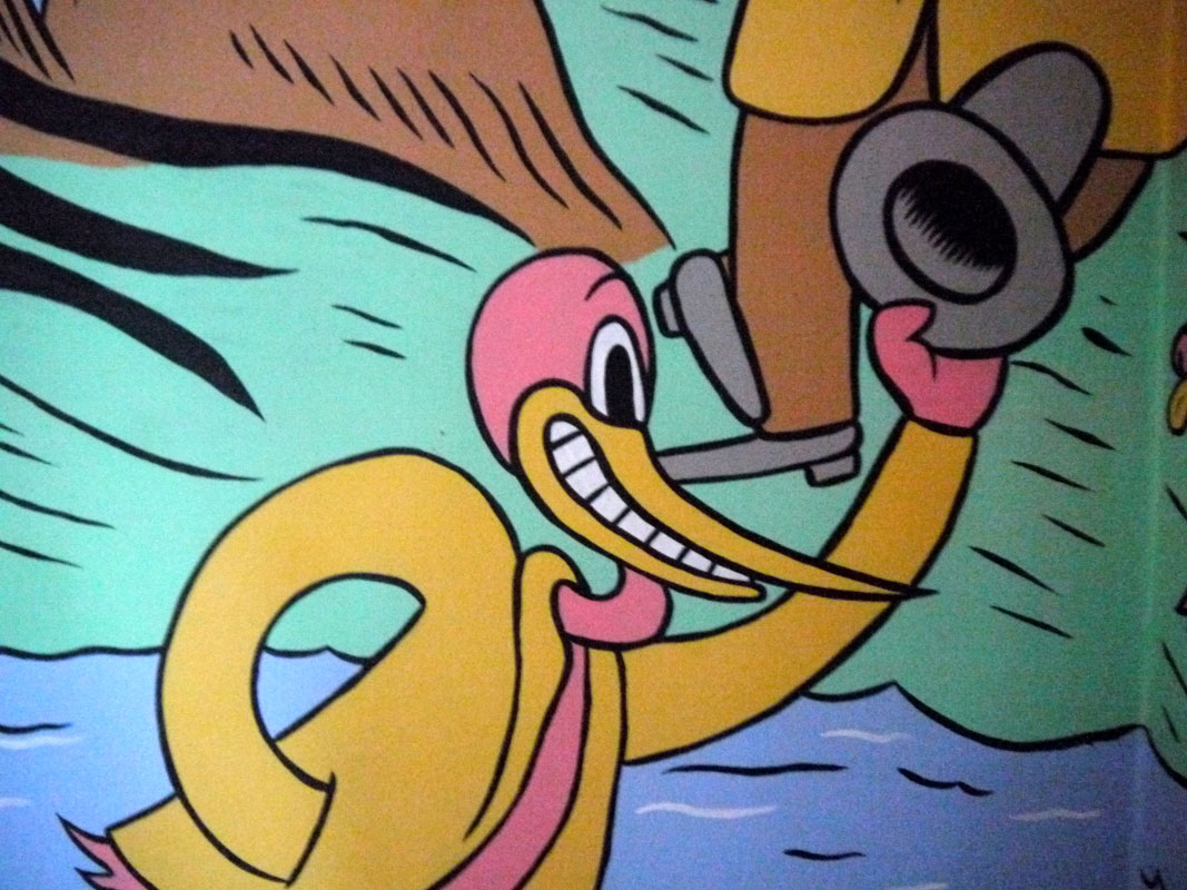 From mural at Grisen restaurant (The Pig).