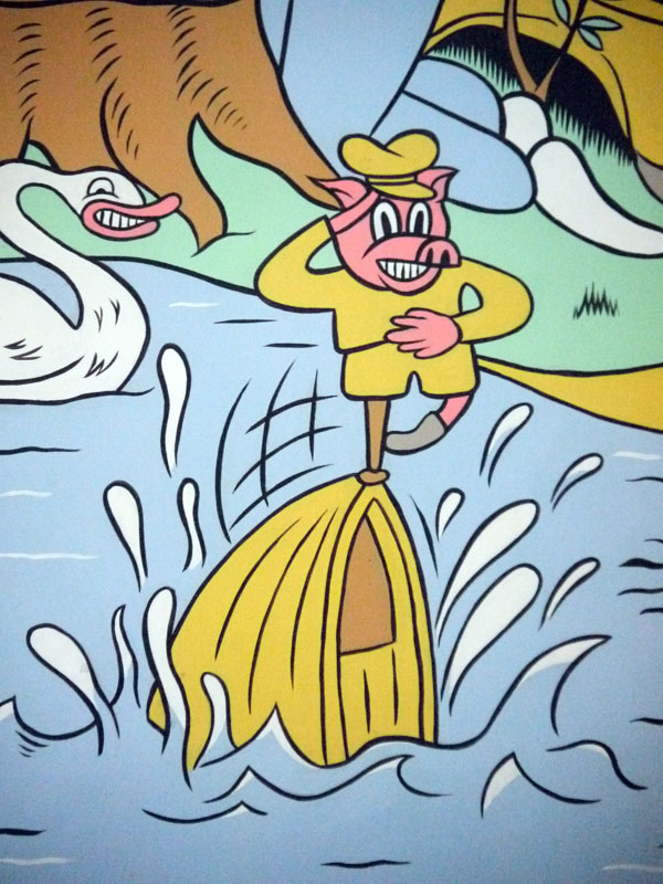 From mural at Grisen restaurant (The Pig).