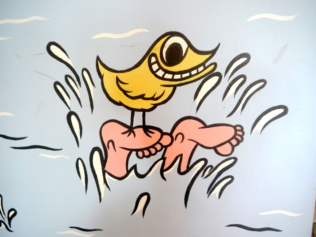 From mural at Grisen restaurant (The Pig).