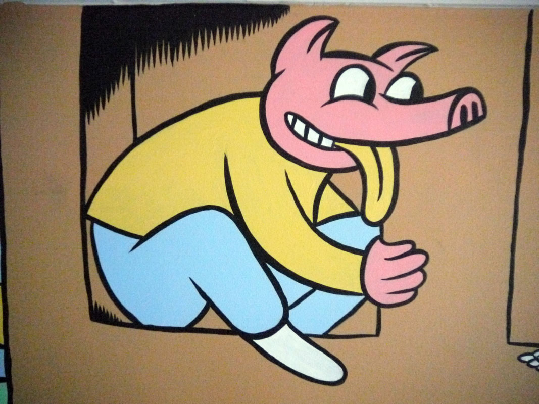 From mural at Grisen restaurant (The Pig).