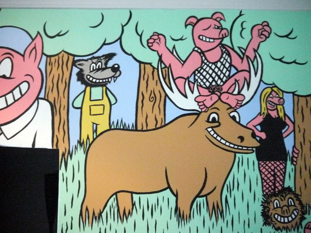From mural at Grisen restaurant(The Pig).