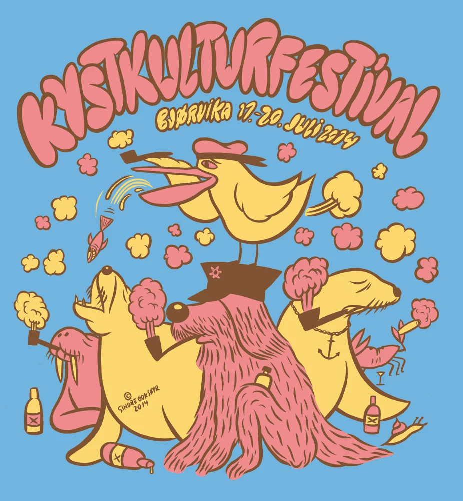 T-shirt made for Kystkulturfestival 2014.