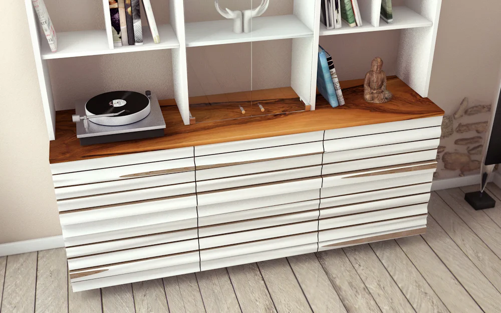 Bücherregal 1B-Nussholzbohle.jpg