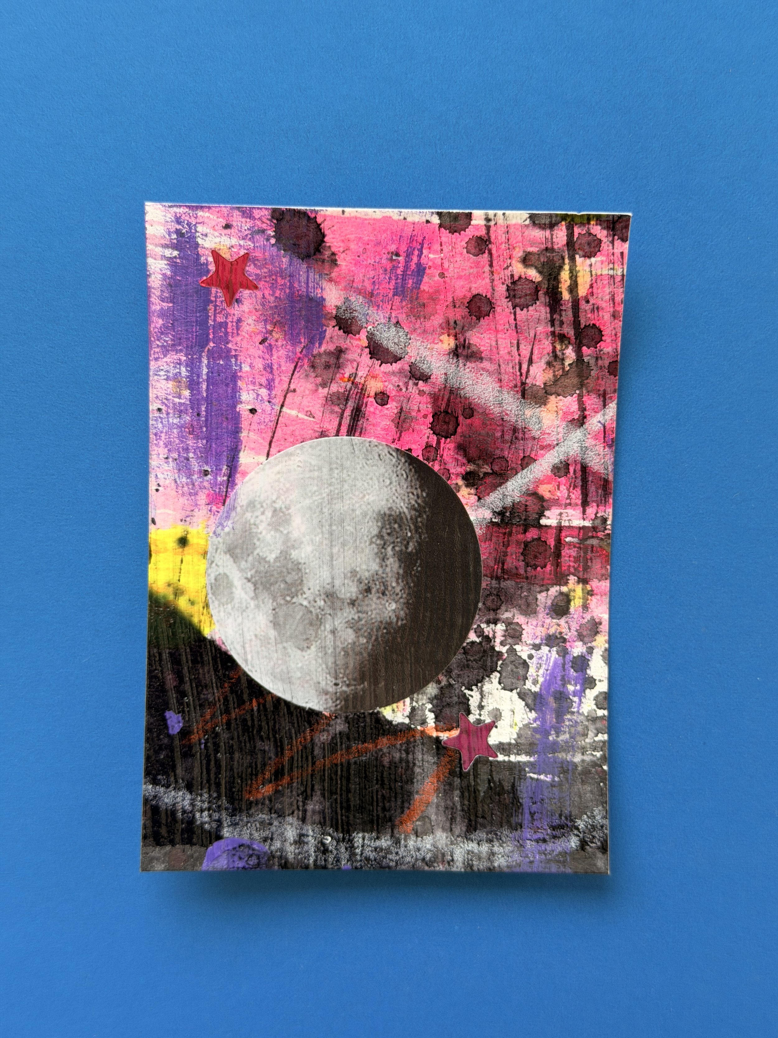 Summer Space ACEO- 1/2
