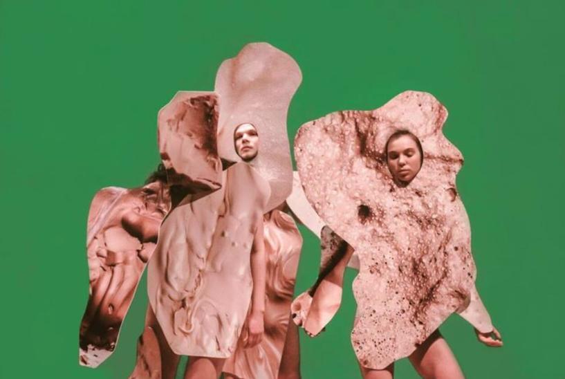 Rachel de Joode, Surface Unit, video (sound) and costumes with green screen curtain, 2016. Photo by Vigfús Birgisson. Courtesy of Cycle Music and Art Festival, Kópavogur, Iceland.