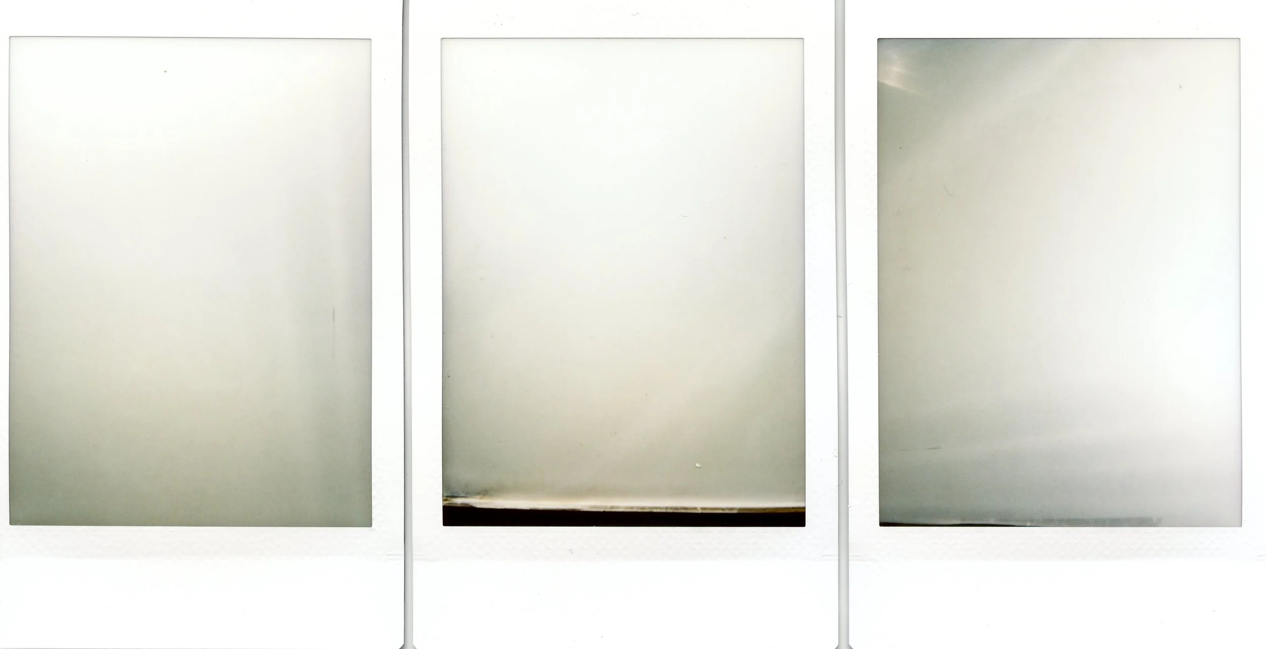 polaroids, tracing paper