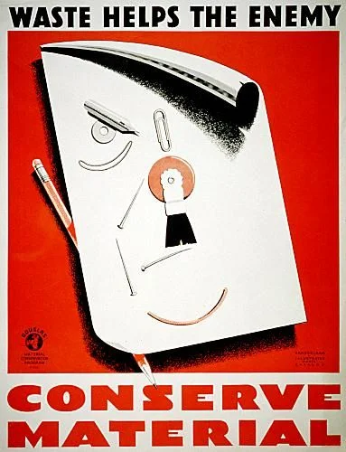 This WWII poster sums it up. Source: propagandaposters.us