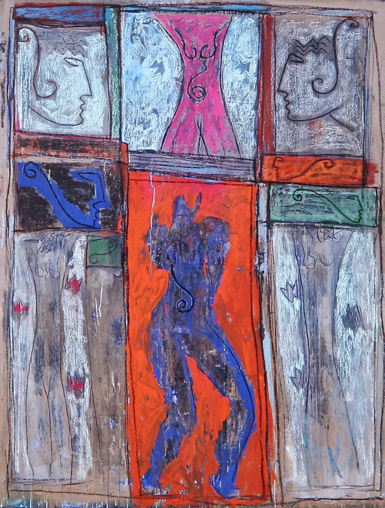 Senza titolo, 1986 Tecnica mista su tela cm 200 x 150