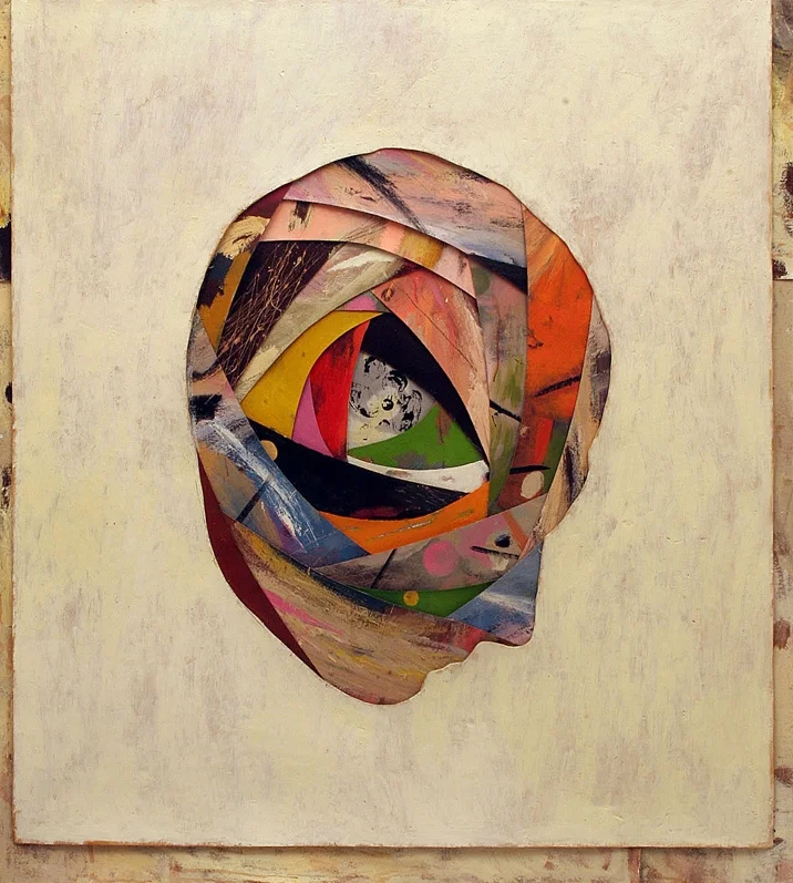 Senza titolo, 2004 Olio su tela montata su legno cm.125 x 113