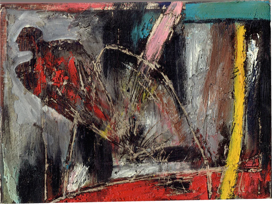 Senza titolo, 1987 Olio su tela cm 18 x 24