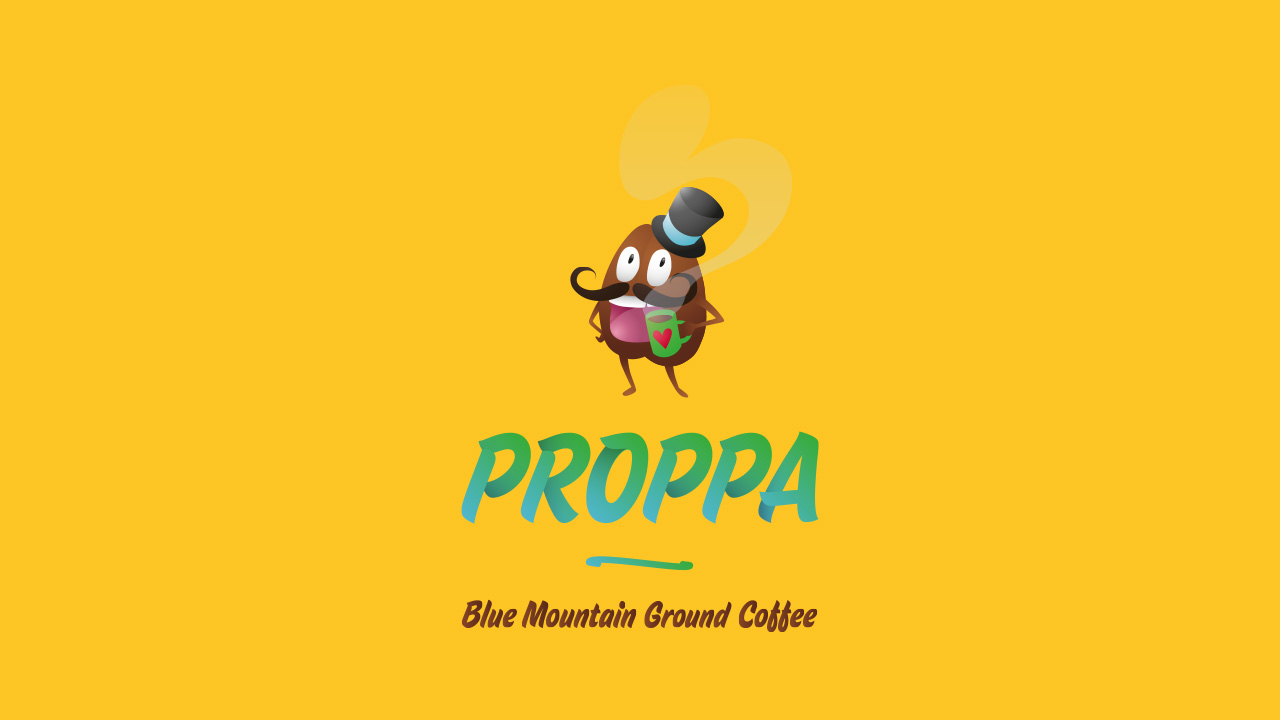 Logo with character