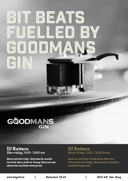 BIT Beats with DJ Rutters fuelled by Goodmans GIN